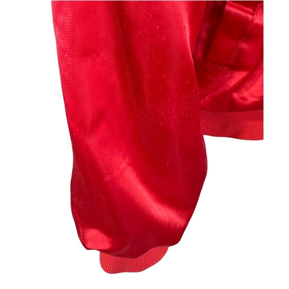Vintage 80s WestArk Trans Am XL Satin Jacket Red Made In USA - Picture 13 of 16